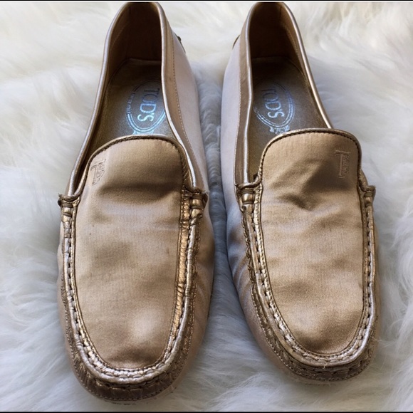 Tod’s Gold Loafers - Picture 2 of 5